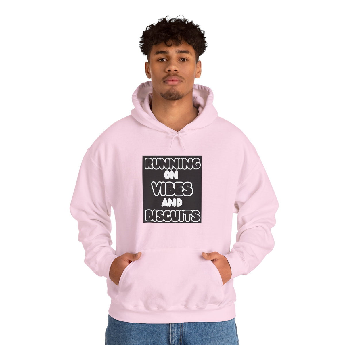 Running On Vibes And Biscuits Graphic Hoodie