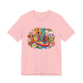 Be Yourself Retro Graphic Tee – Positive Rainbow Floral T‑Shirt