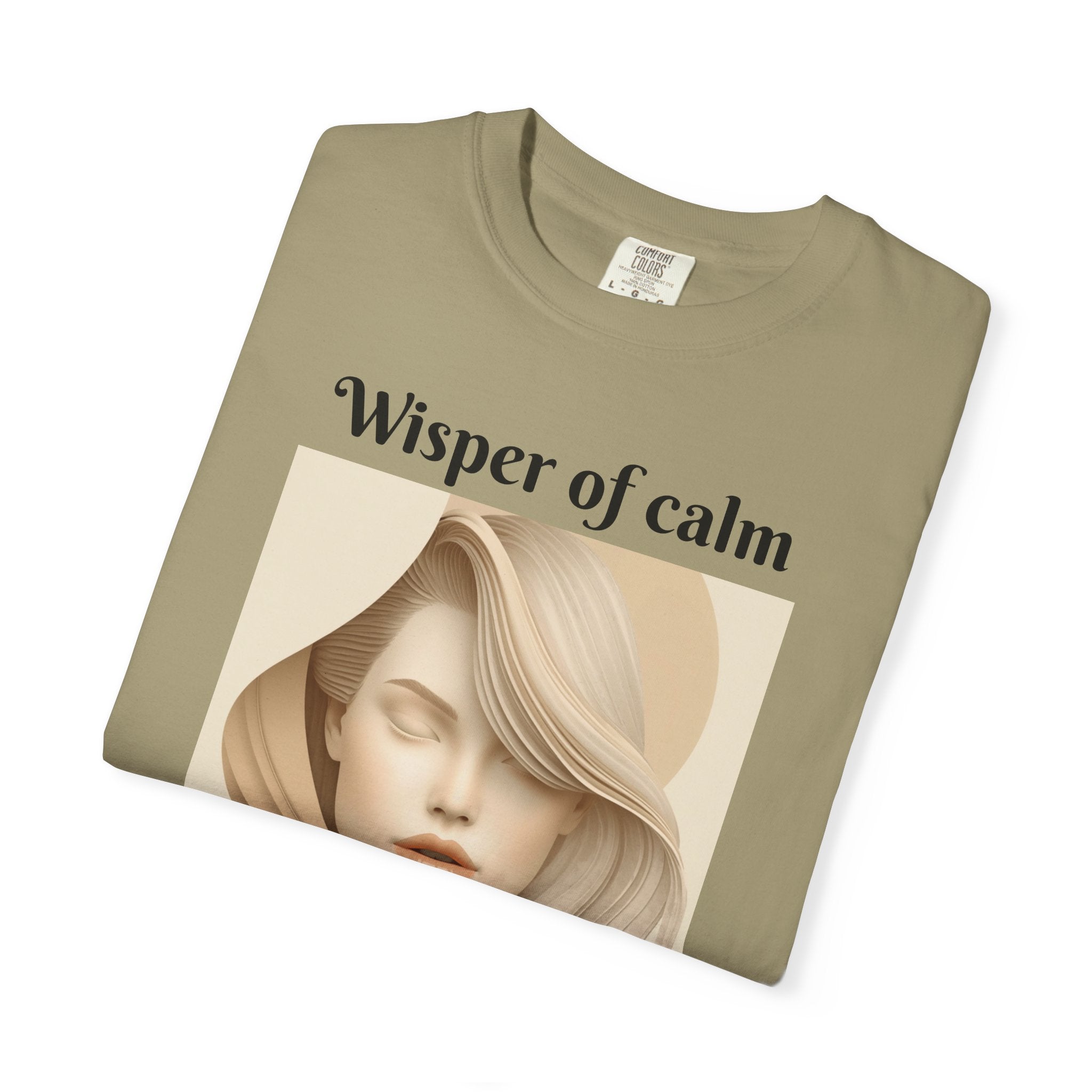 Whisper of Calm T-Shirt — Serene Portrait Graphic Tee