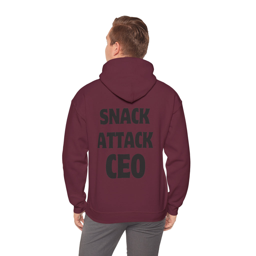 Snack Attack CEO Funny Graphic Hoodie