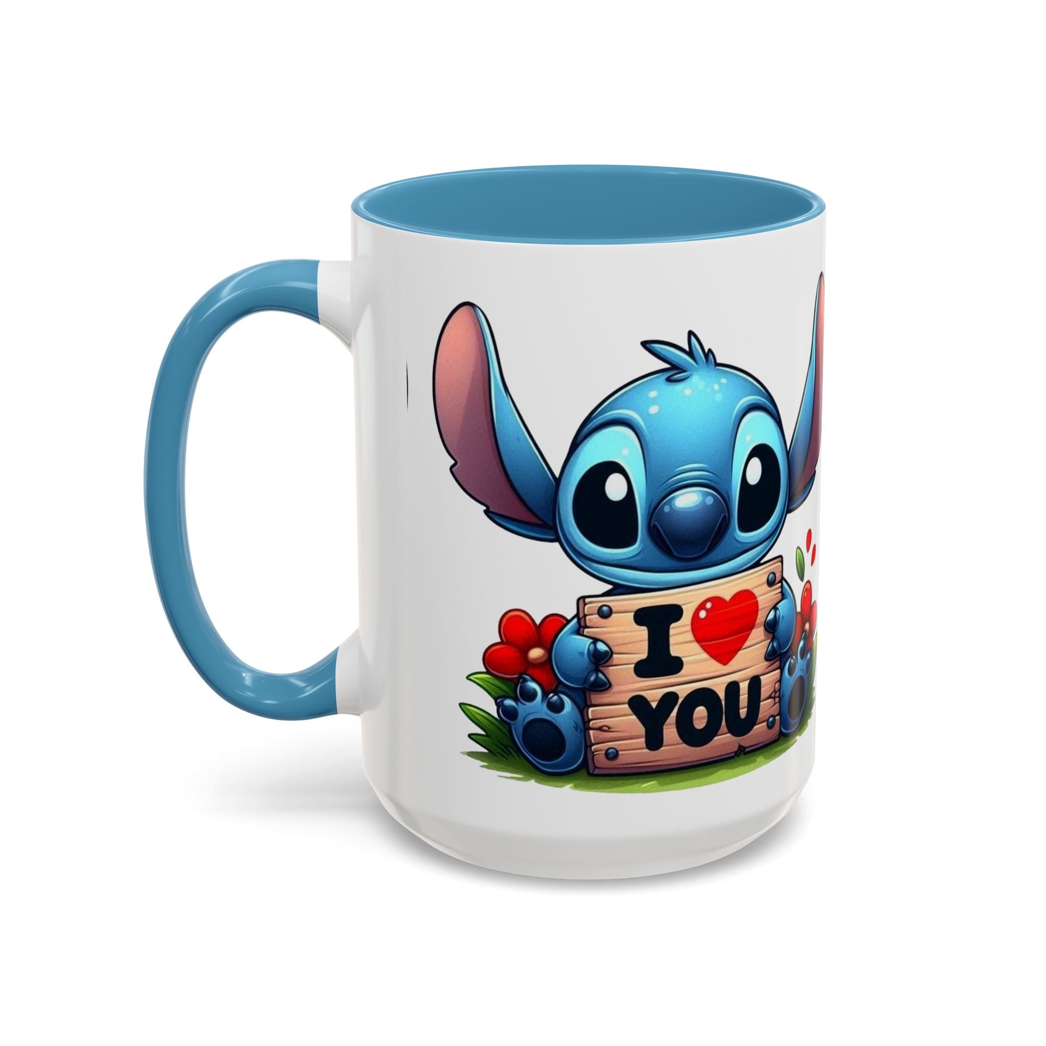Stitch 'I  You' Accent Coffee Mug — Cute Valentine Gift (11/15oz)