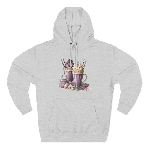 Hot Cocoa & Marshmallow Hoodie — Cozy Dessert Drink Graphic Hoodie