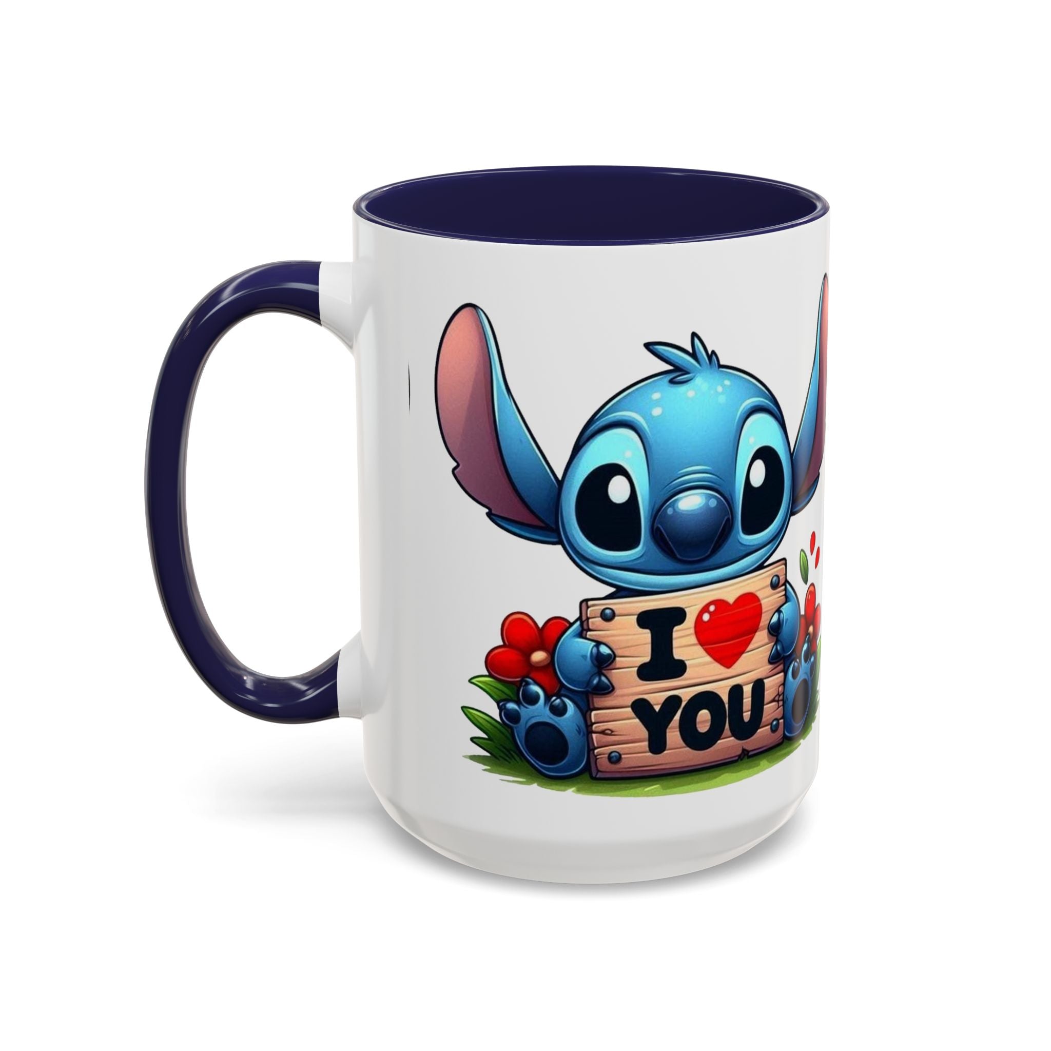 Stitch 'I  You' Accent Coffee Mug — Cute Valentine Gift (11/15oz)