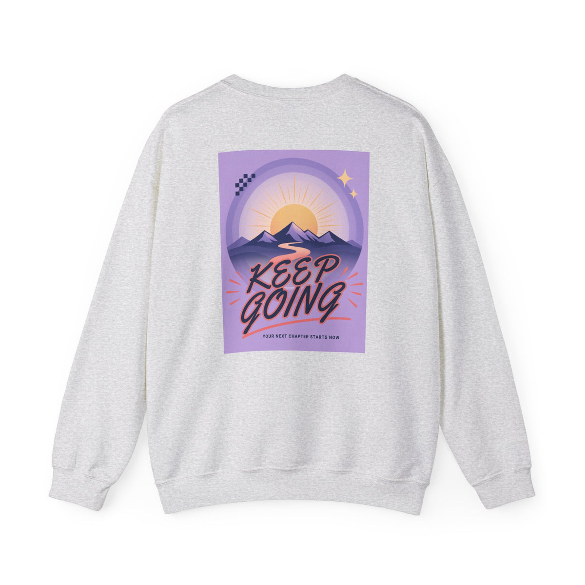 Keep Going Mountain Graphic Crewneck Sweatshirt