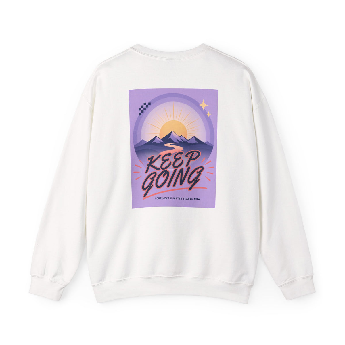 Keep Going Mountain Graphic Crewneck Sweatshirt