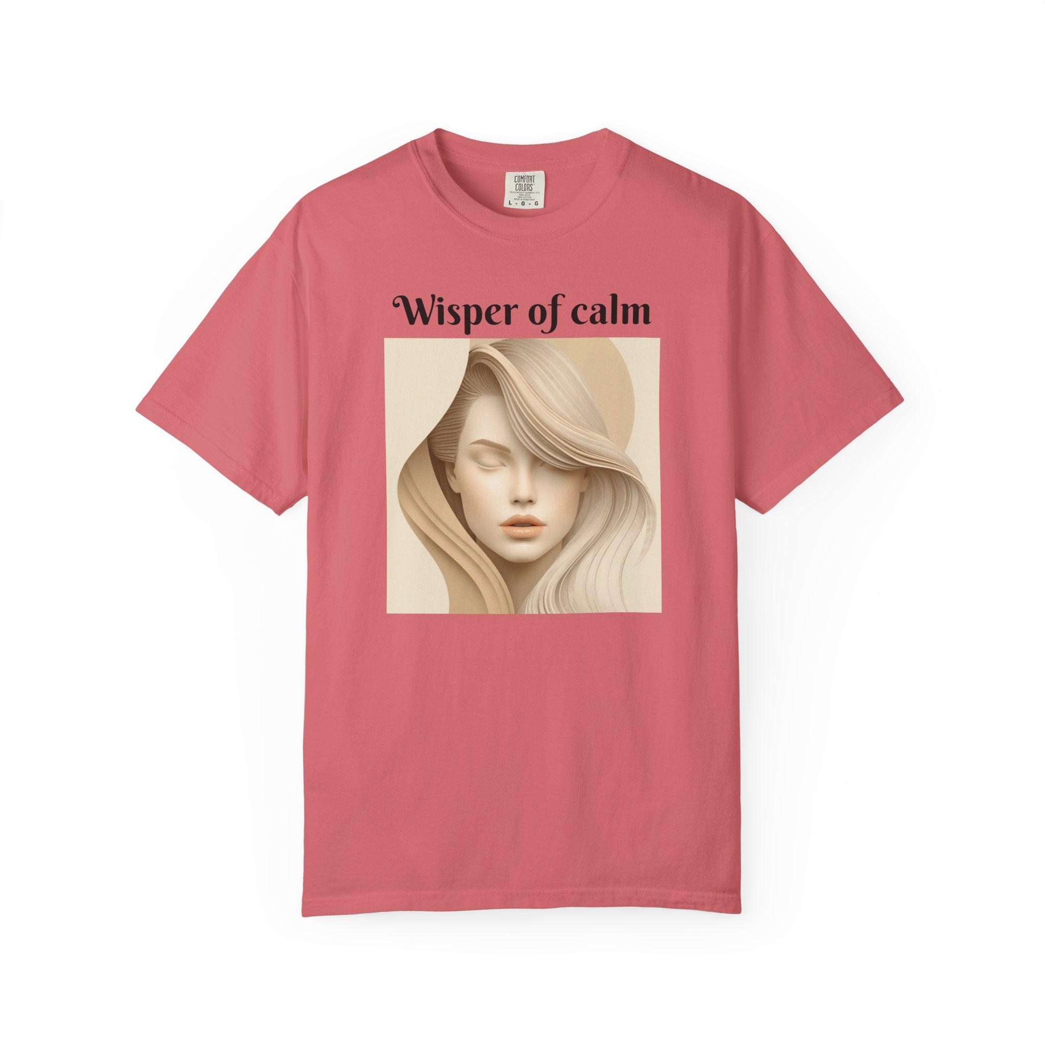 Whisper of Calm T-Shirt — Serene Portrait Graphic Tee