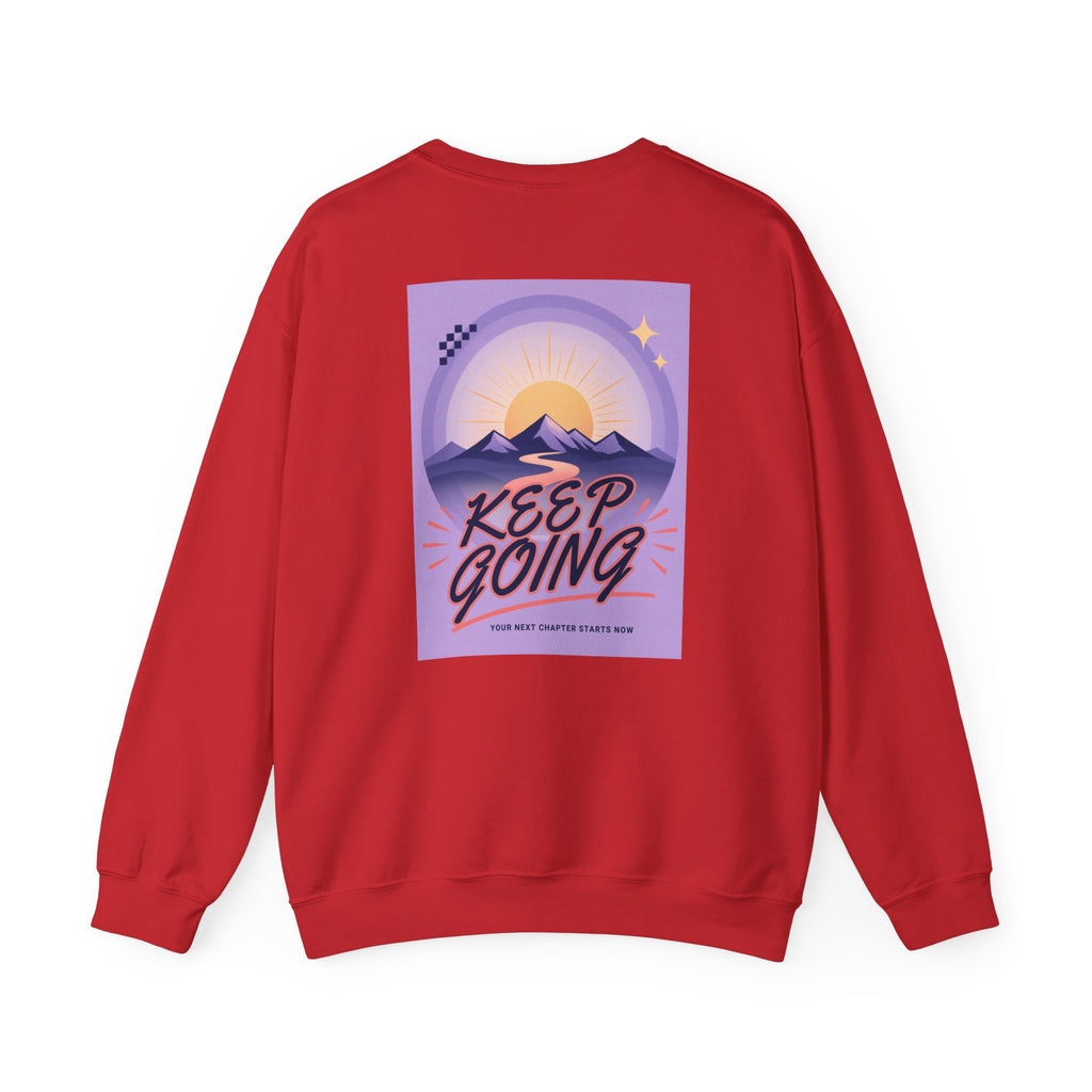 Keep Going Mountain Graphic Crewneck Sweatshirt