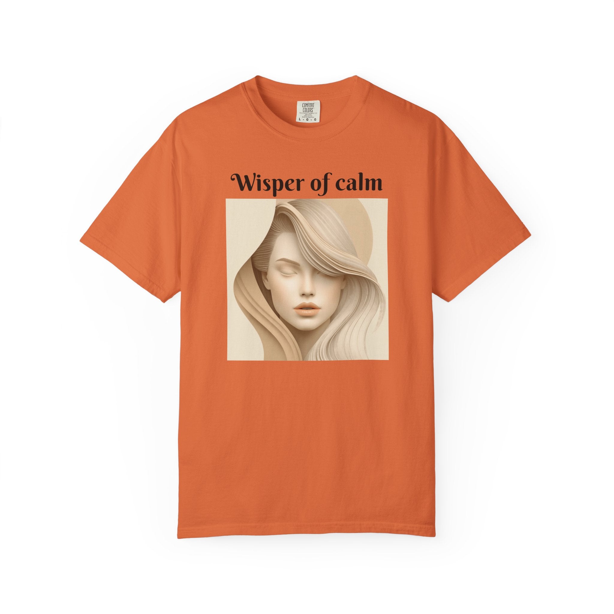 Whisper of Calm T-Shirt — Serene Portrait Graphic Tee