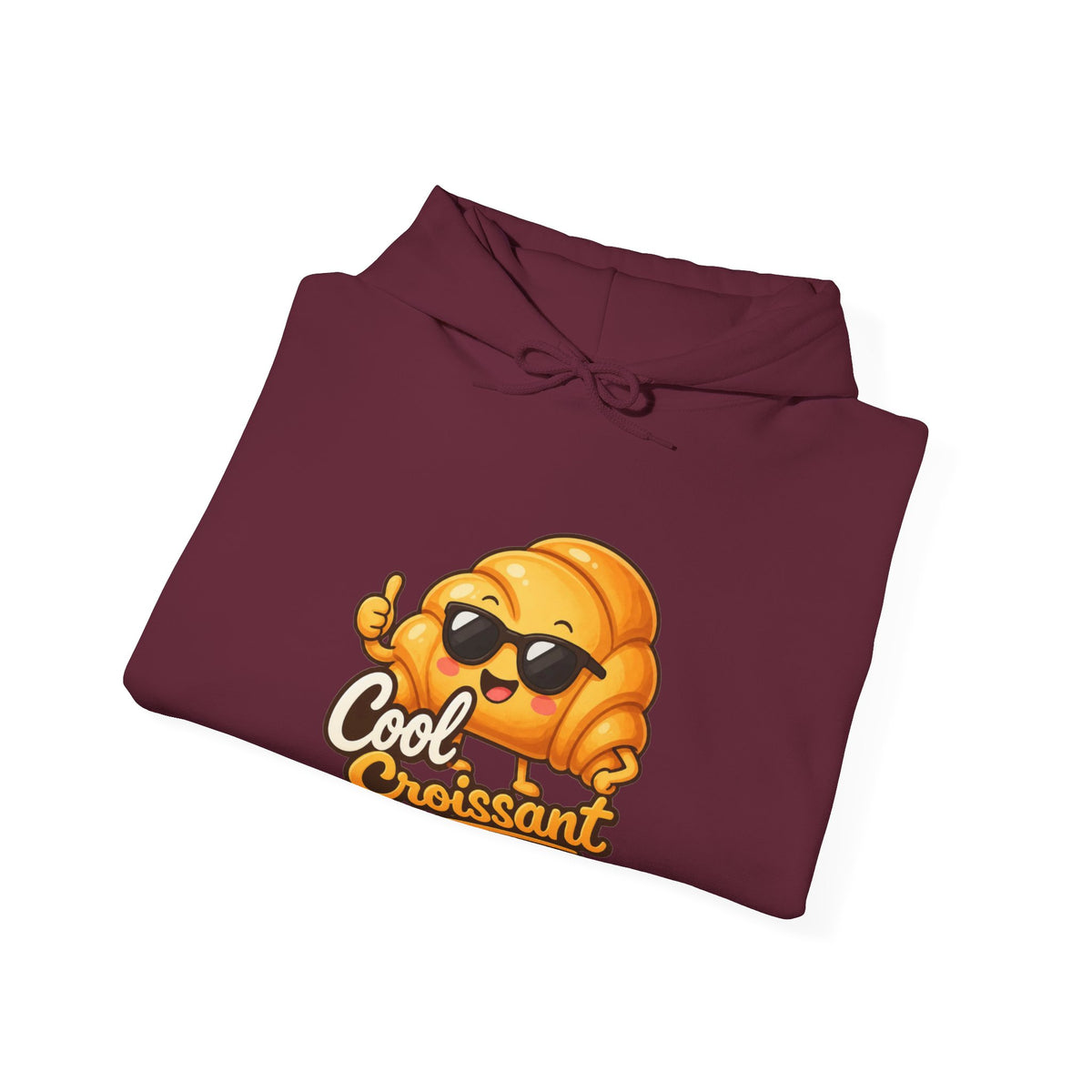 Cool Croissant Graphic Pullover Hoodie – Unisex