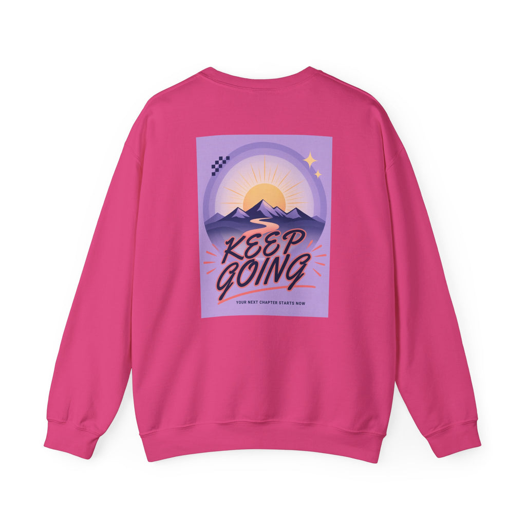 Keep Going Mountain Graphic Crewneck Sweatshirt