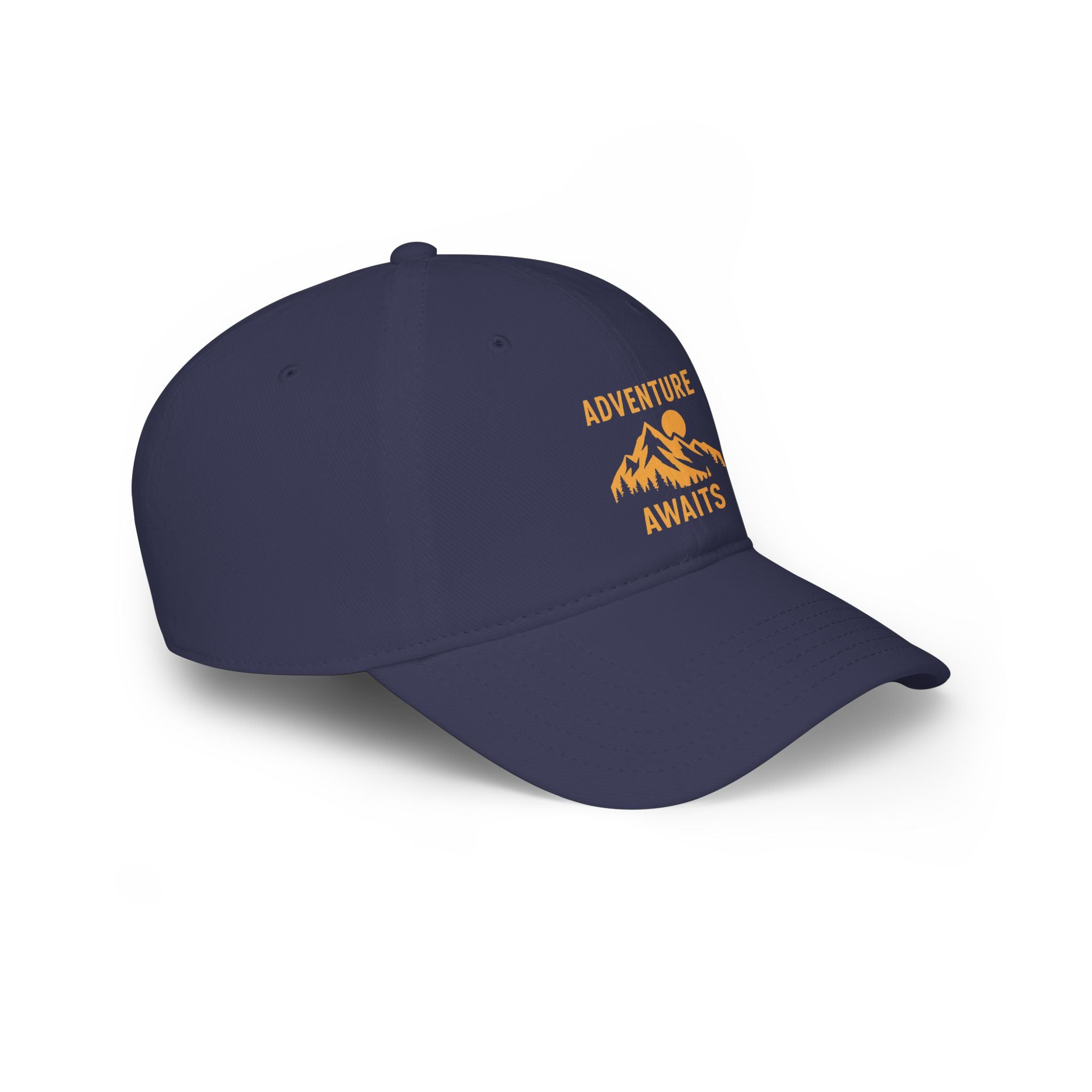 Adventure Awaits Baseball Cap — Mountain Hiking Hat for Outdoor Travel