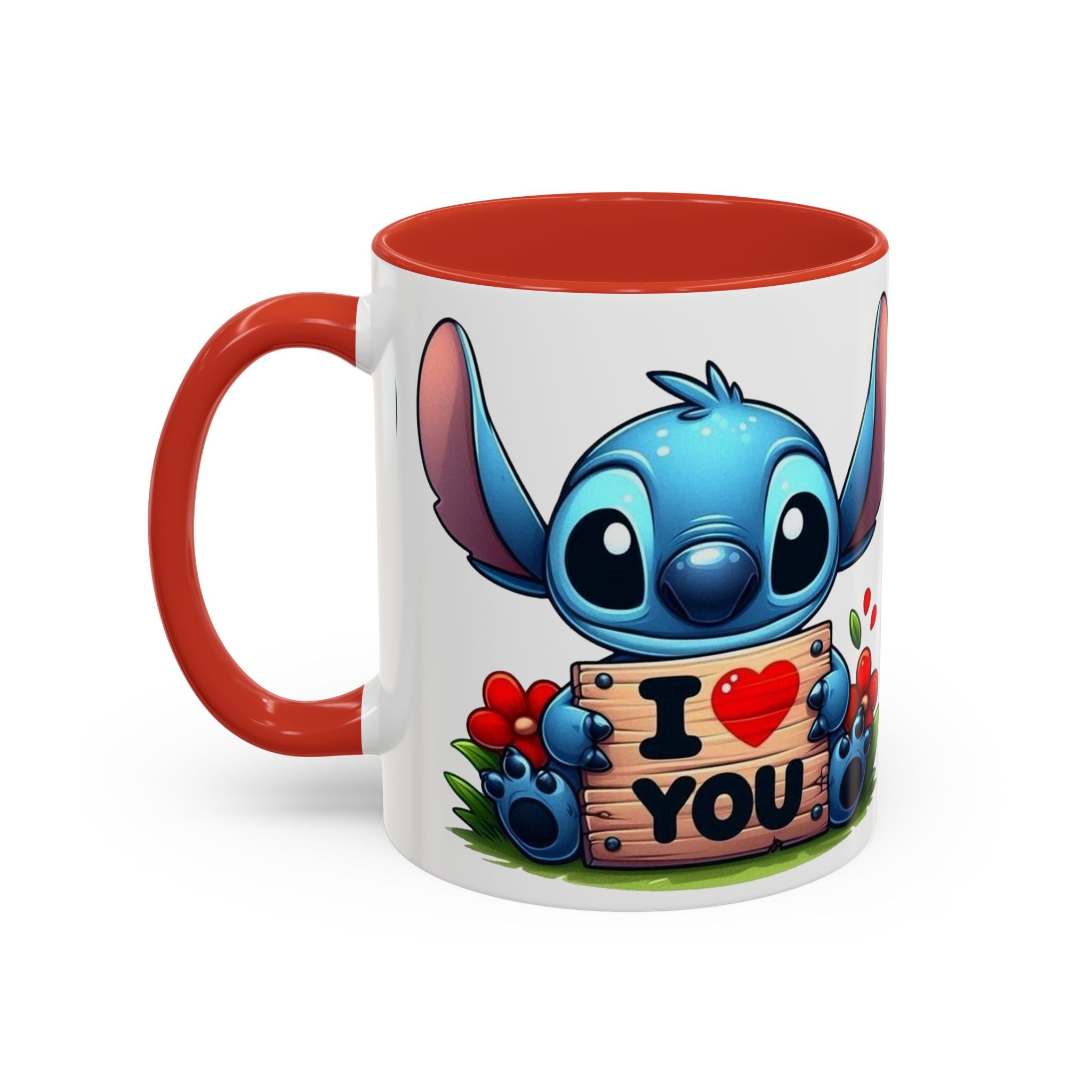 Stitch 'I  You' Accent Coffee Mug — Cute Valentine Gift (11/15oz)