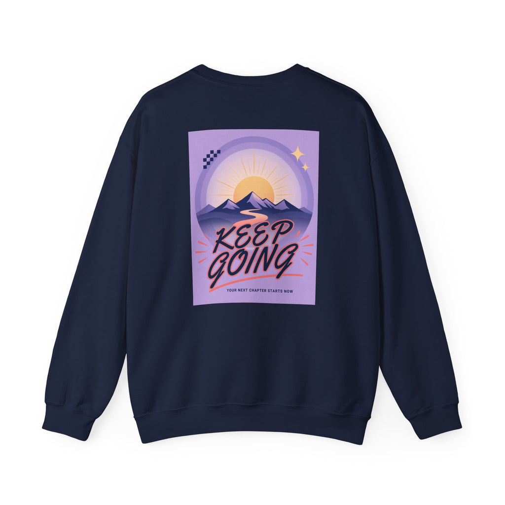 Keep Going Mountain Graphic Crewneck Sweatshirt