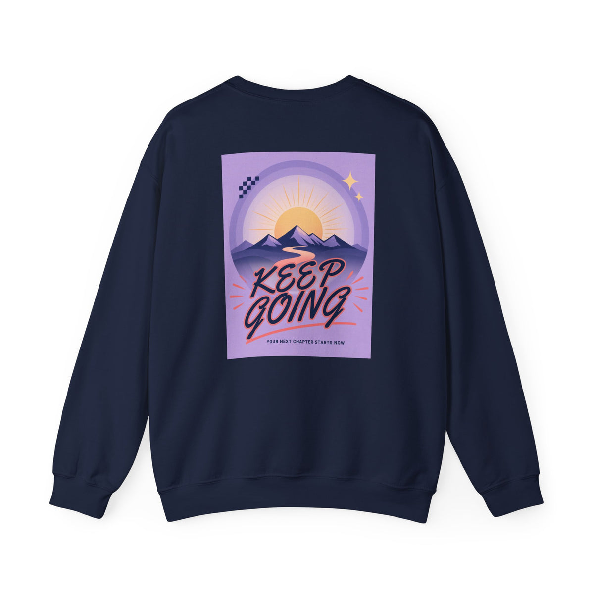 Keep Going Mountain Graphic Crewneck Sweatshirt