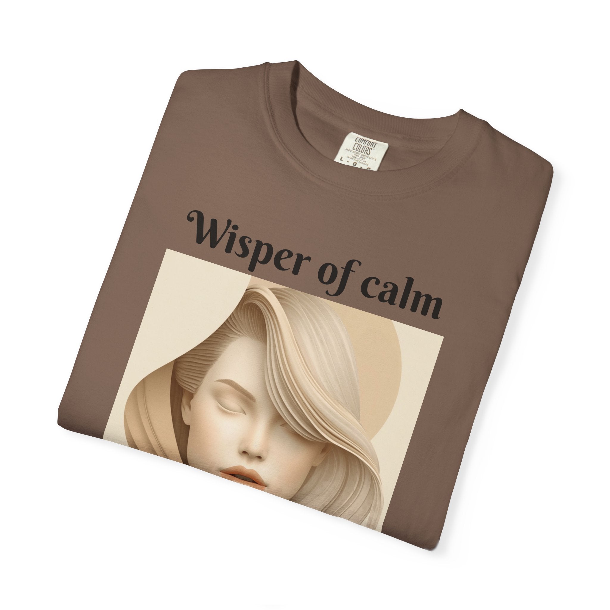 Whisper of Calm T-Shirt — Serene Portrait Graphic Tee