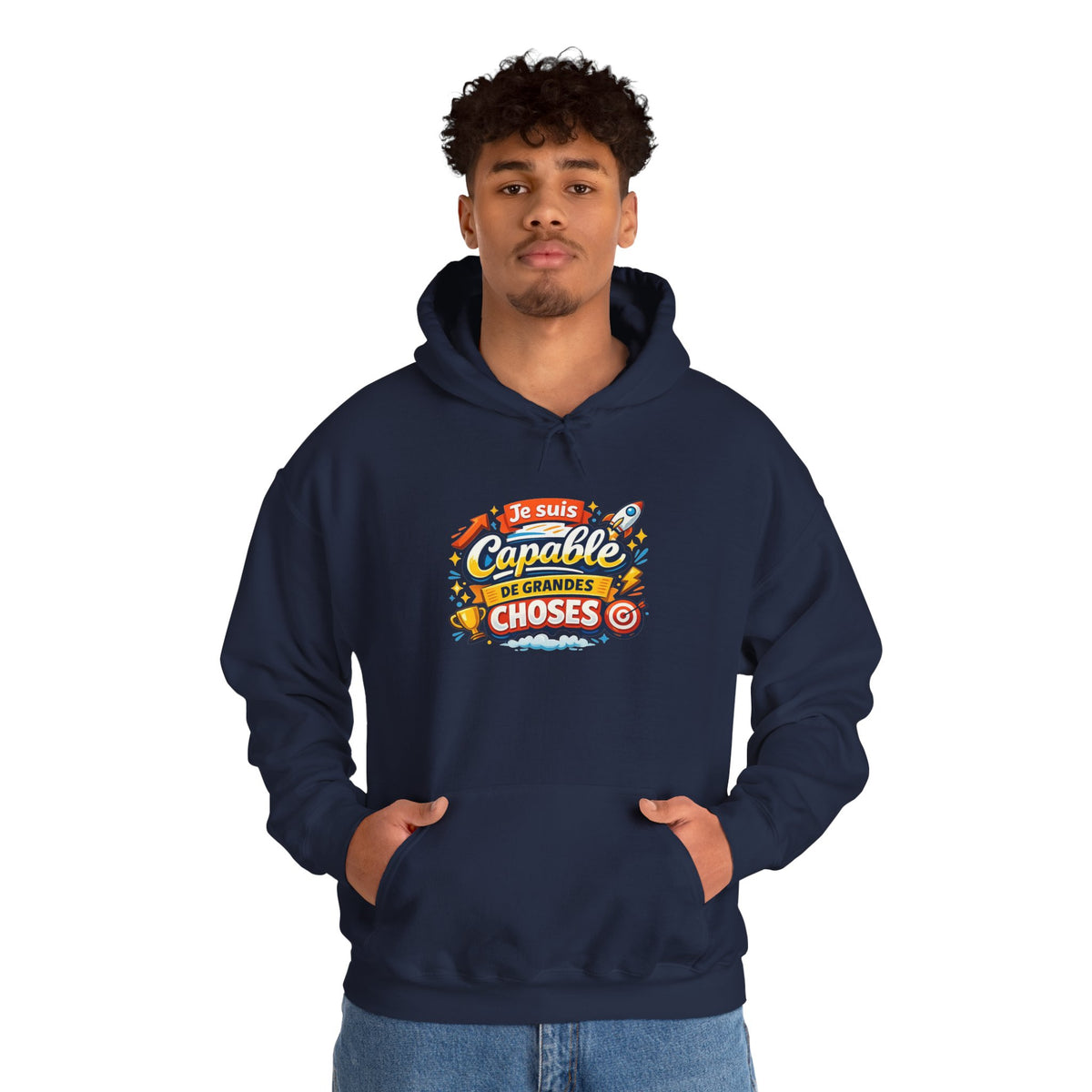Je Suis Capable de Grandes Choses – French Quote Hoodie