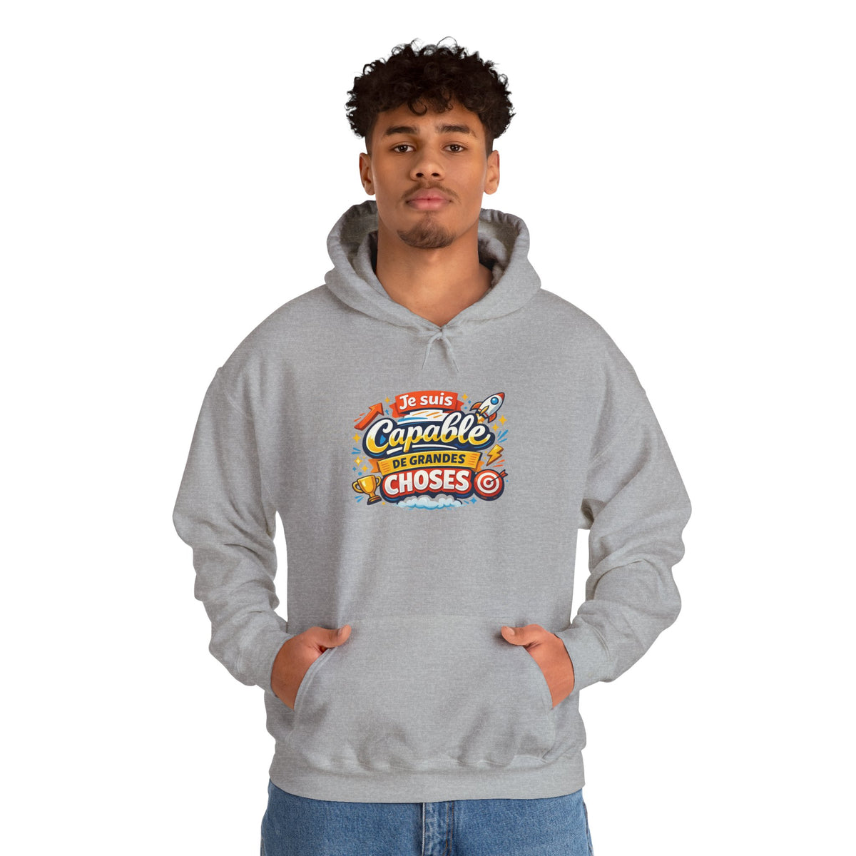 Je Suis Capable de Grandes Choses – French Quote Hoodie