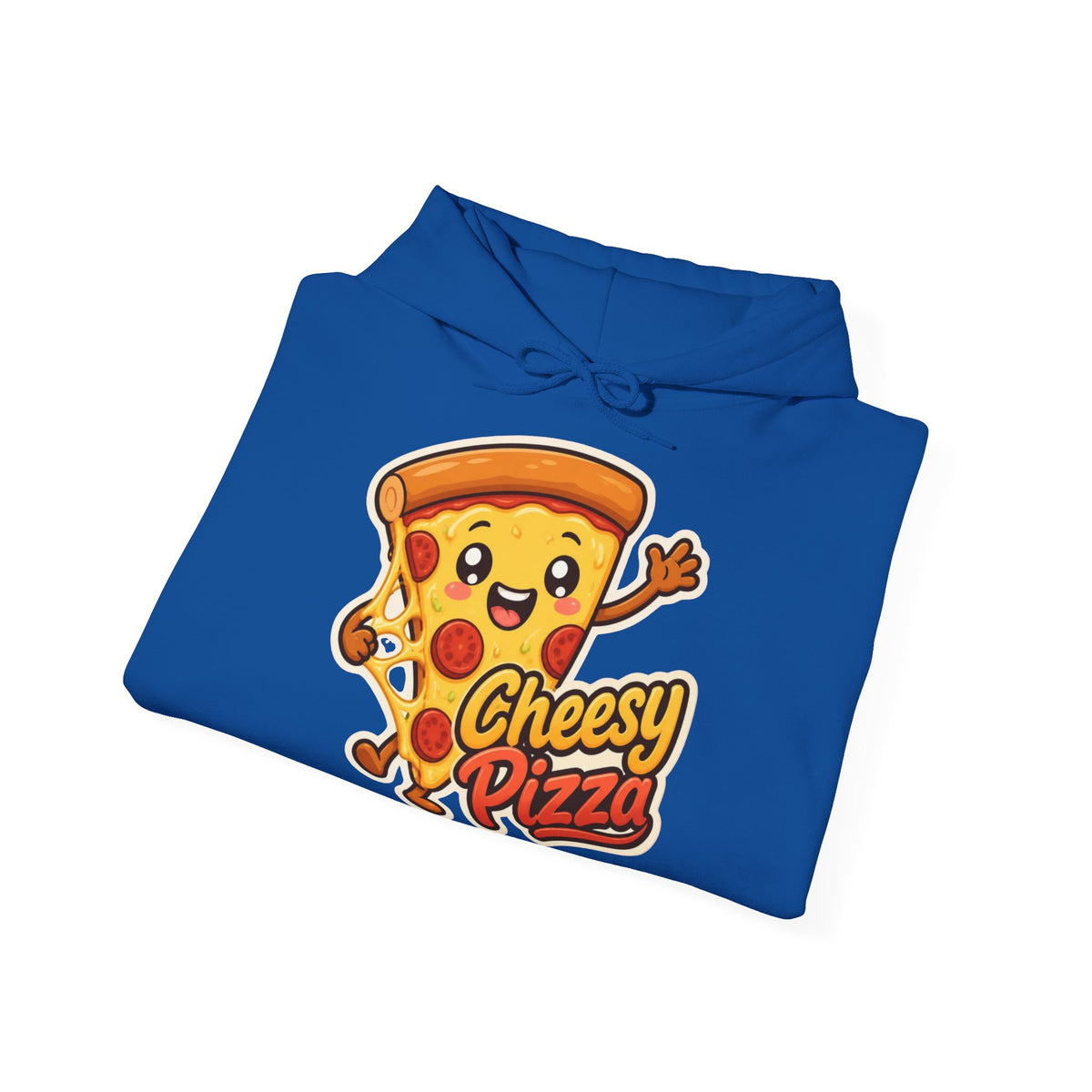 Cheesy Pizza Graphic Pullover Hoodie – Unisex