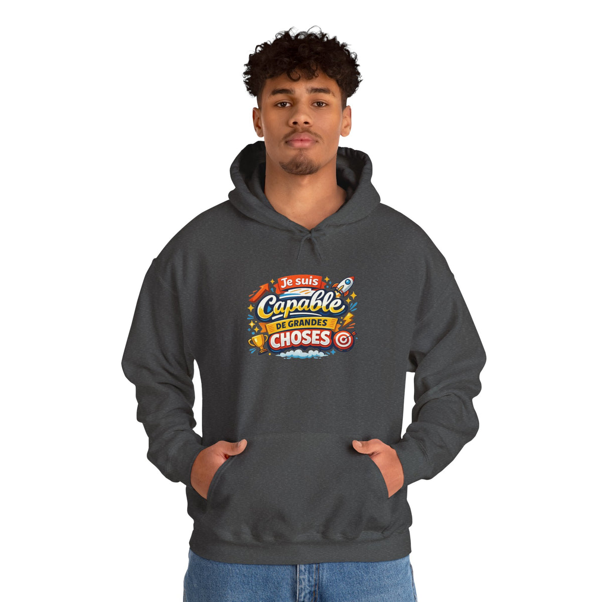 Je Suis Capable de Grandes Choses – French Quote Hoodie