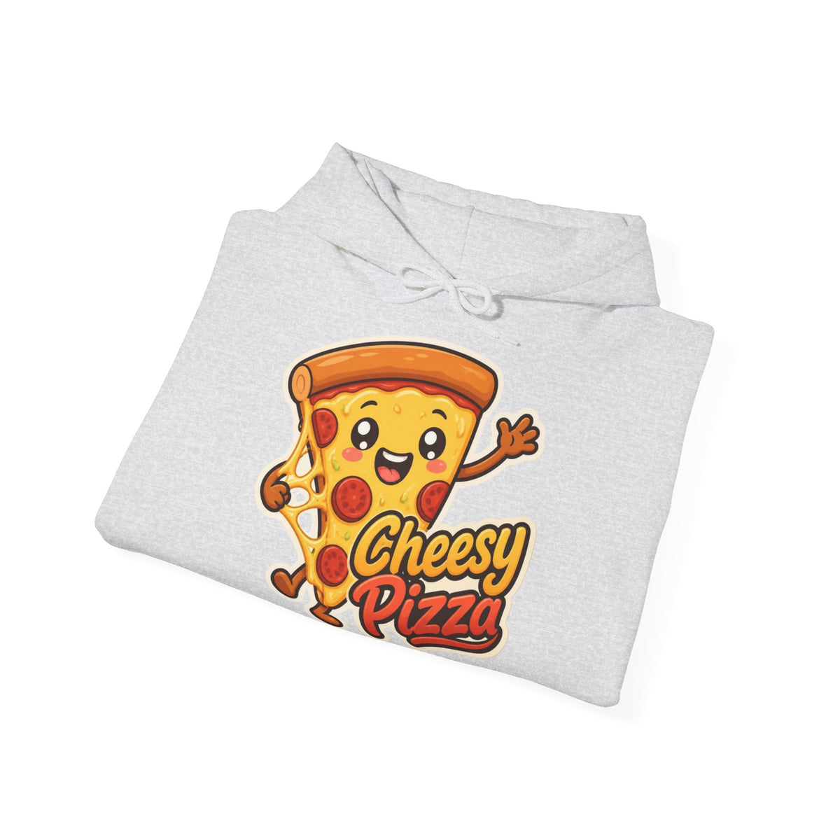 Cheesy Pizza Graphic Pullover Hoodie – Unisex