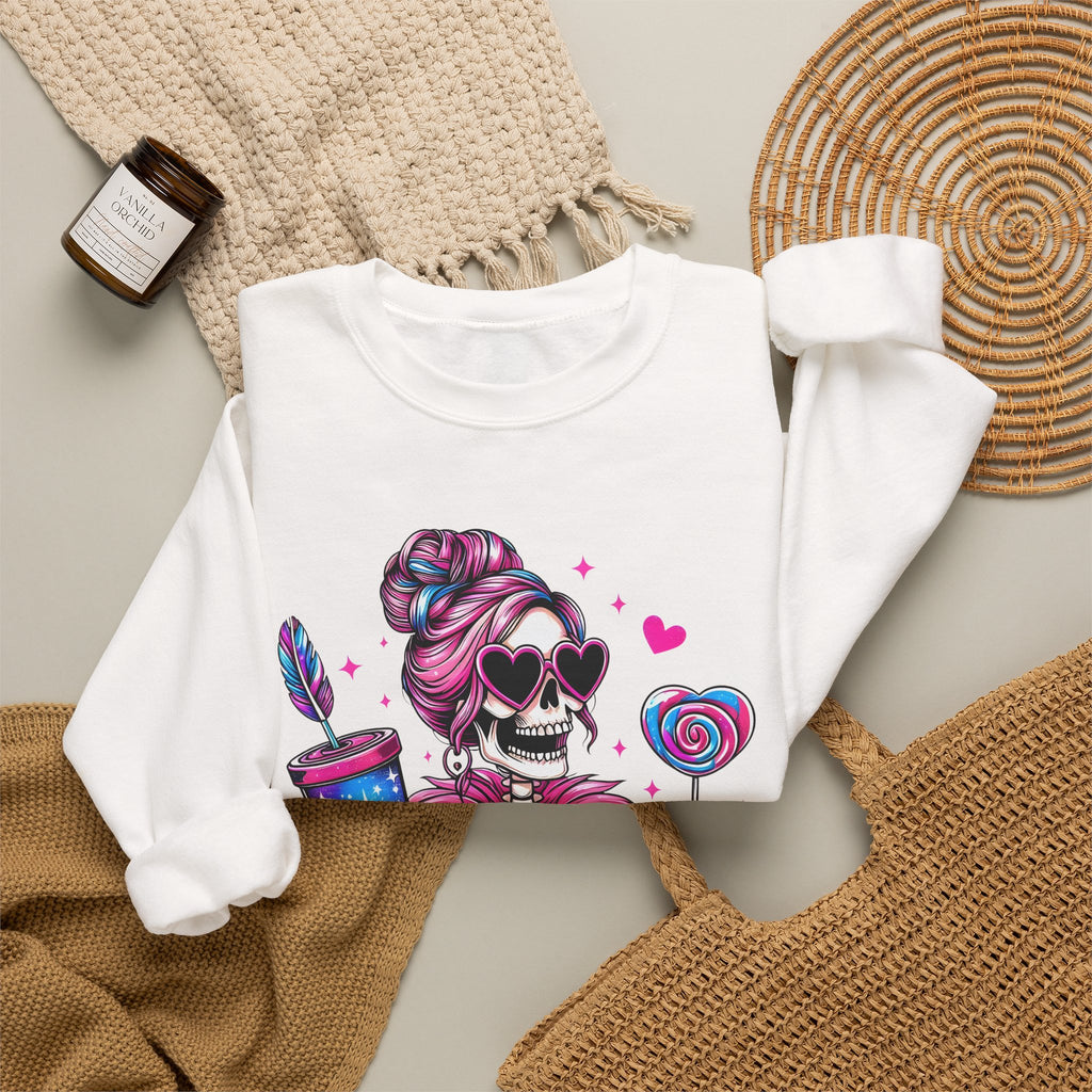 Broke and Bougie Skeleton Crewneck Sweatshirt