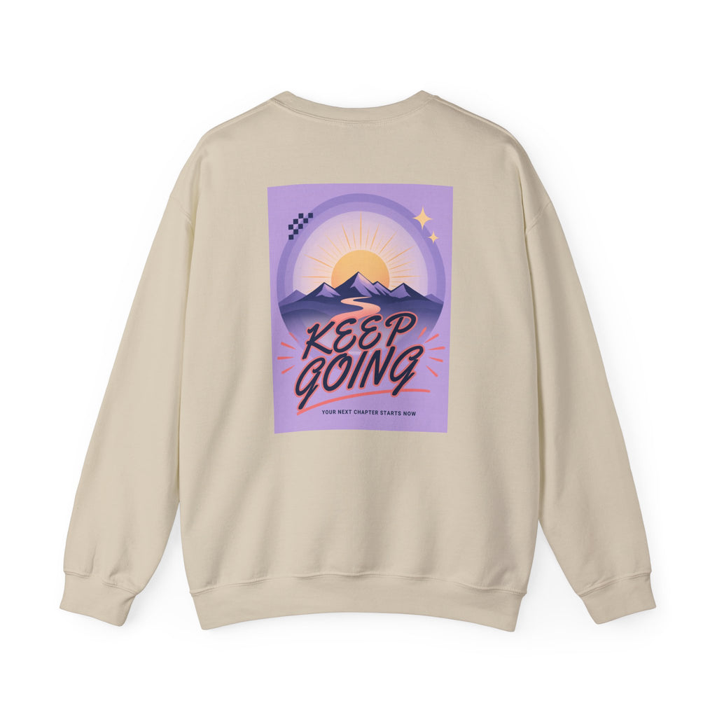 Keep Going Mountain Graphic Crewneck Sweatshirt