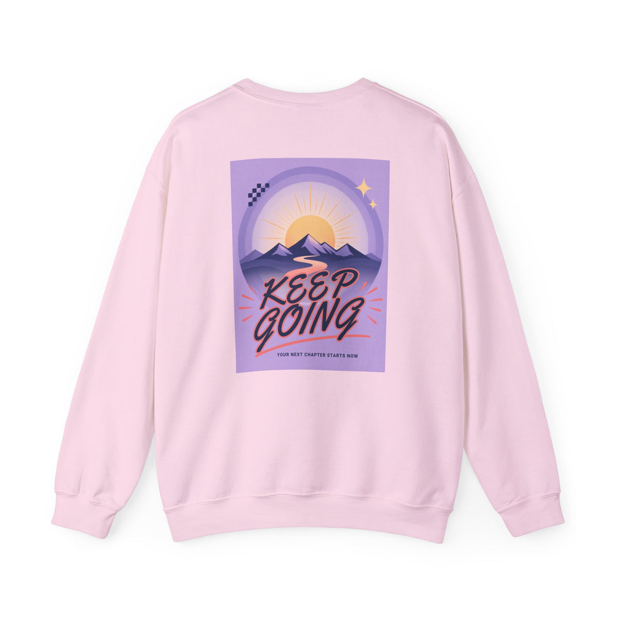 Keep Going Mountain Graphic Crewneck Sweatshirt
