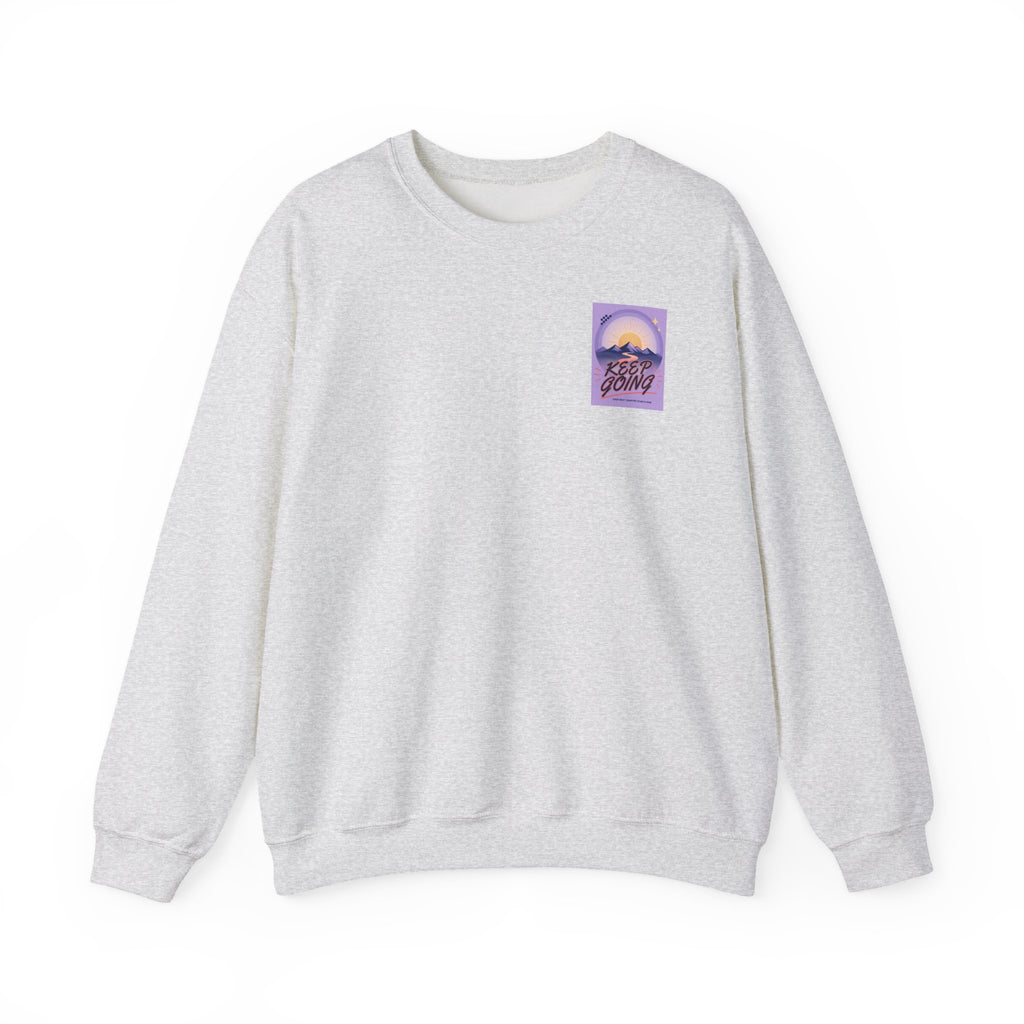 Keep Going Mountain Graphic Crewneck Sweatshirt
