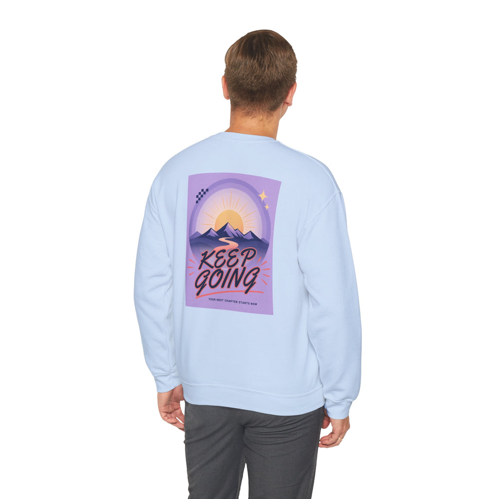 Keep Going Mountain Graphic Crewneck Sweatshirt