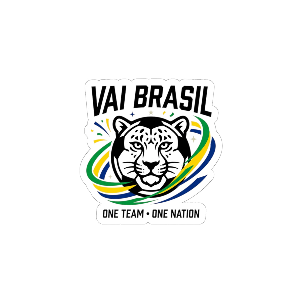 Vai Brasil Tiger Sticker | country pride, retro soccer