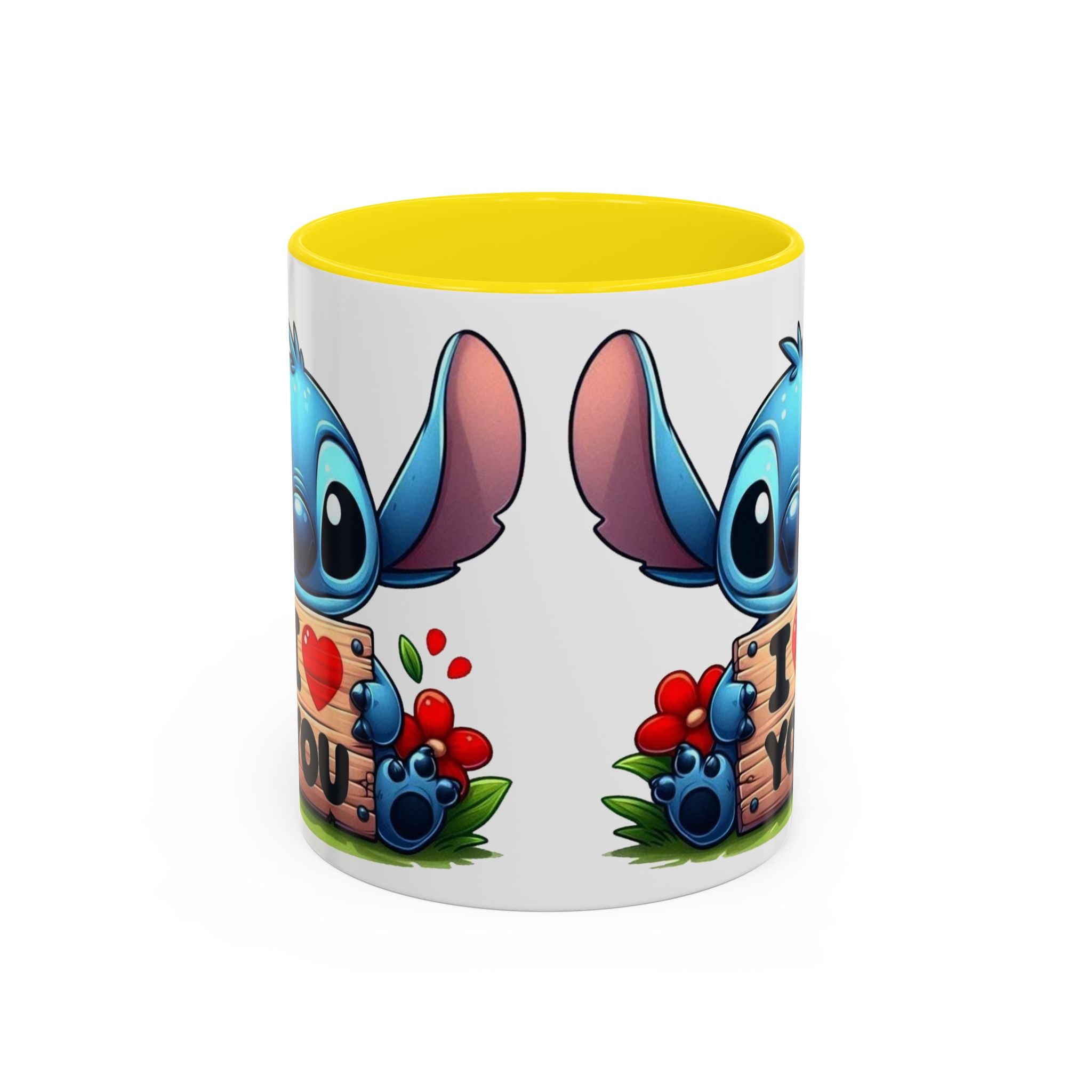 Stitch 'I  You' Accent Coffee Mug — Cute Valentine Gift (11/15oz)