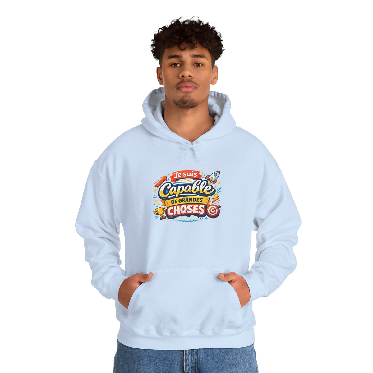 Je Suis Capable de Grandes Choses – French Quote Hoodie