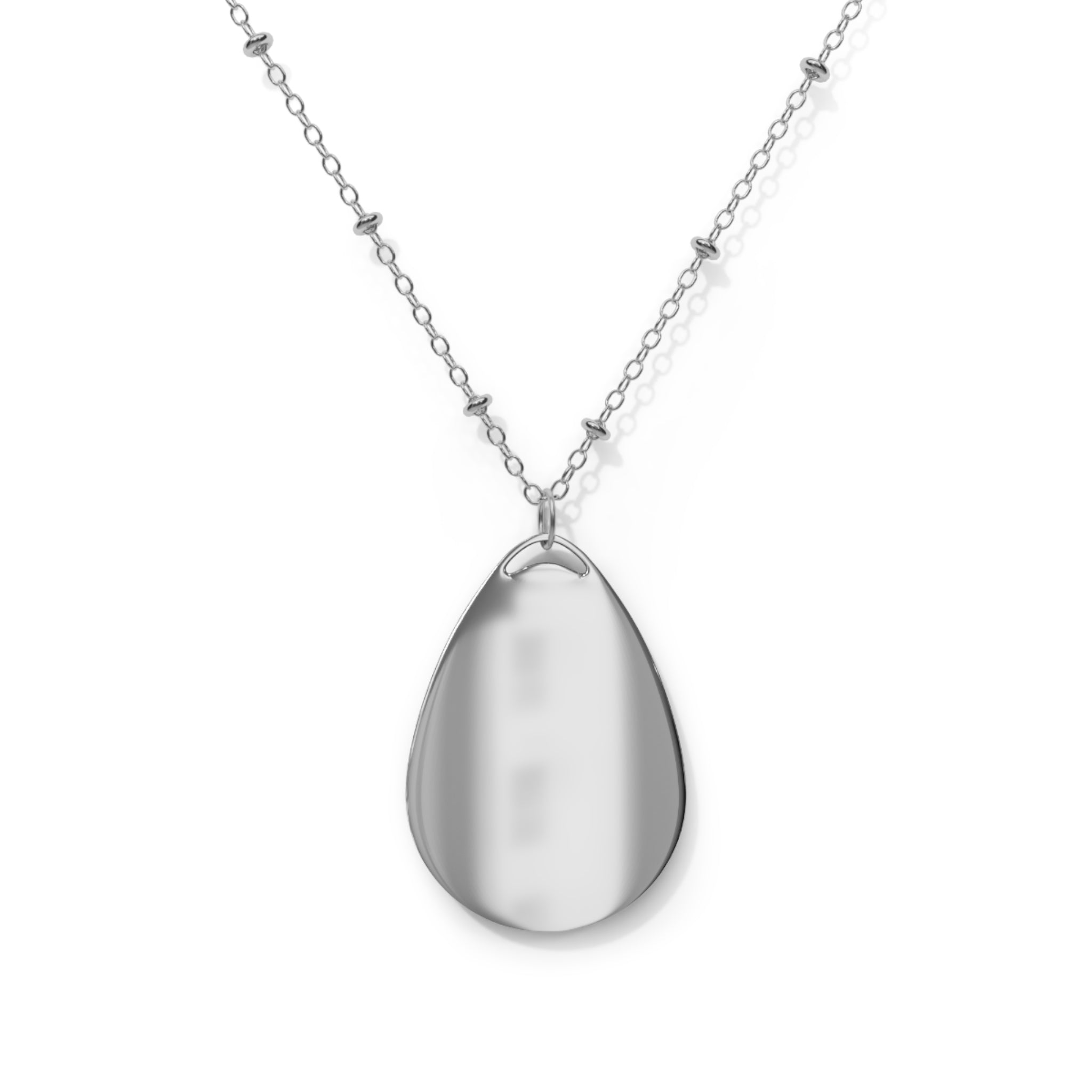 Oval Necklace — "You're Purrfect" Black Cat Heart Pendant Necklace