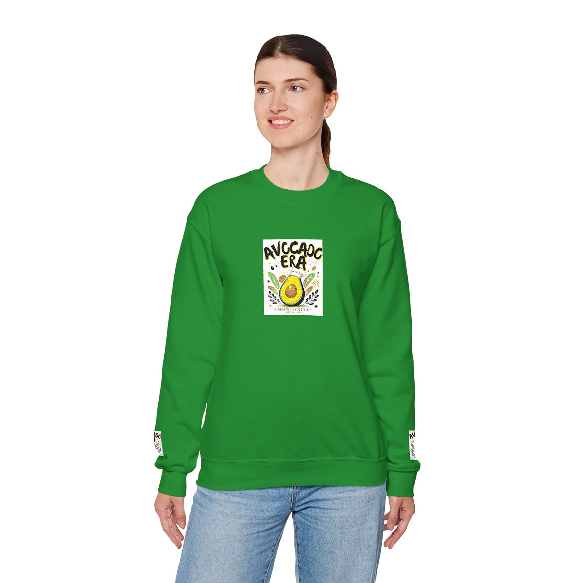 Avocado Era Crewneck Sweatshirt – Cute Avocado Graphic Pullover