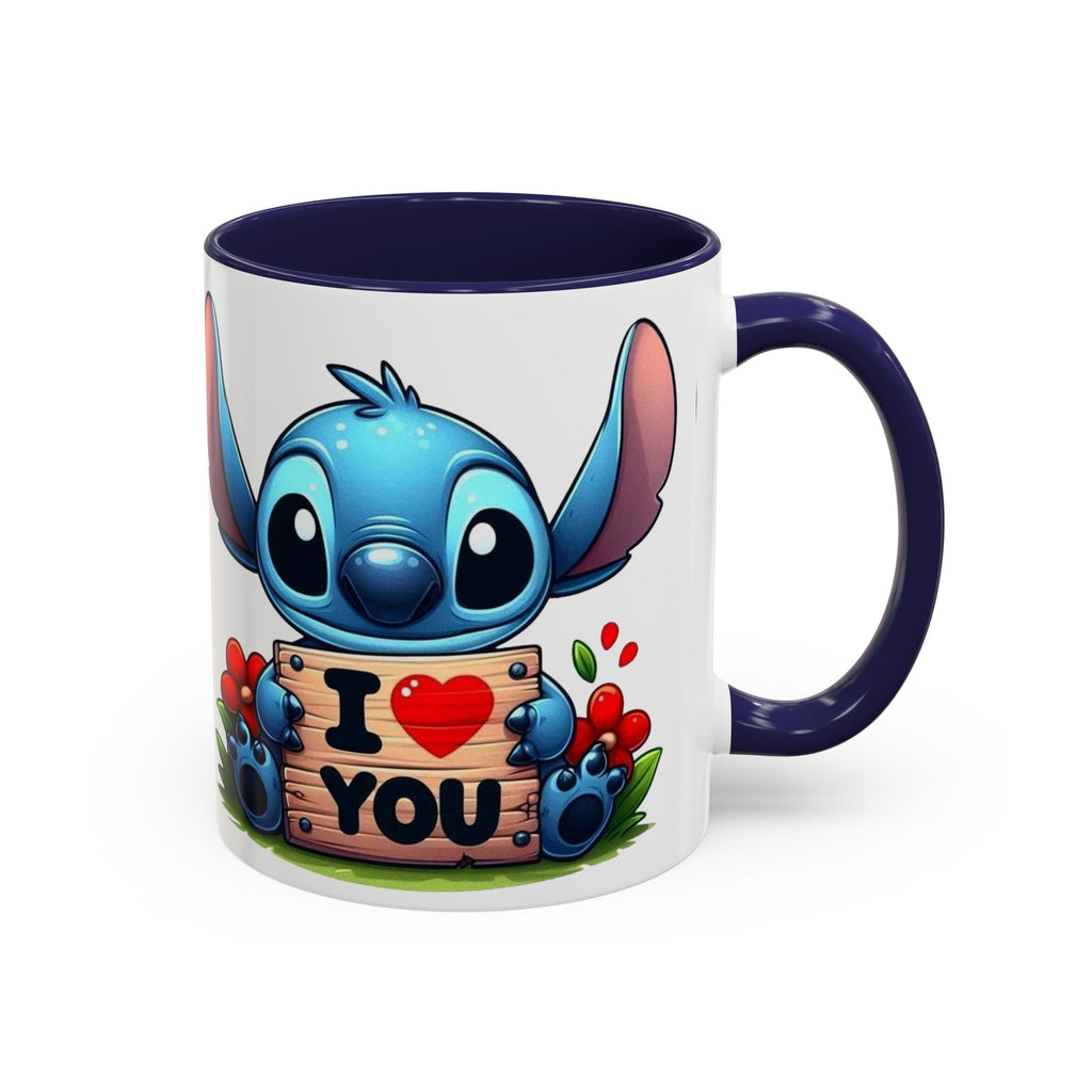 Stitch 'I  You' Accent Coffee Mug — Cute Valentine Gift (11/15oz)