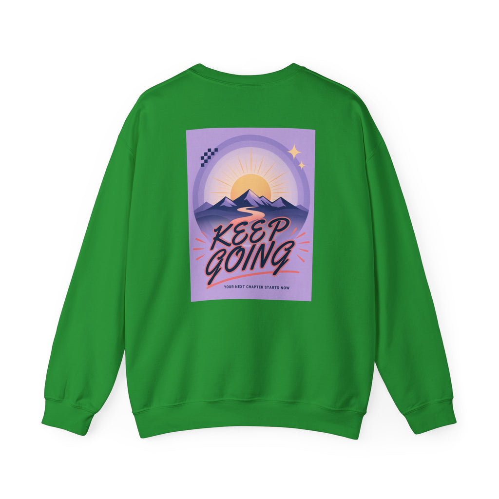 Keep Going Mountain Graphic Crewneck Sweatshirt
