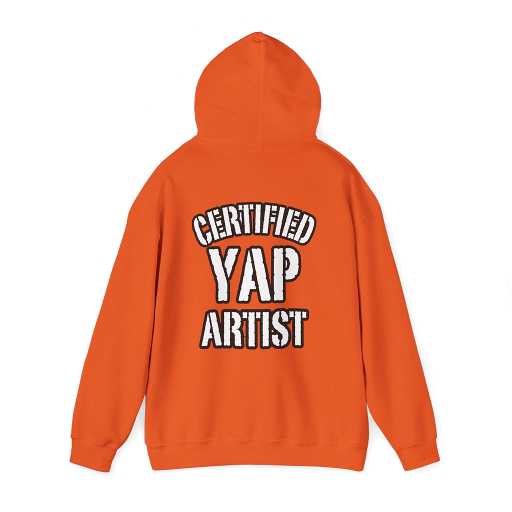 Certified Yap Artist Hoodie — Funny Graphic Hooded Sweatshirt