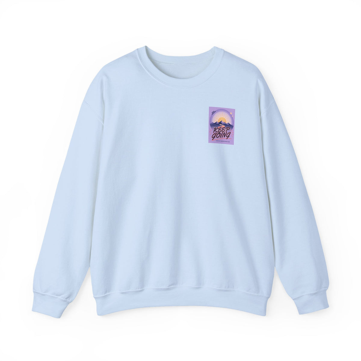 Keep Going Mountain Graphic Crewneck Sweatshirt