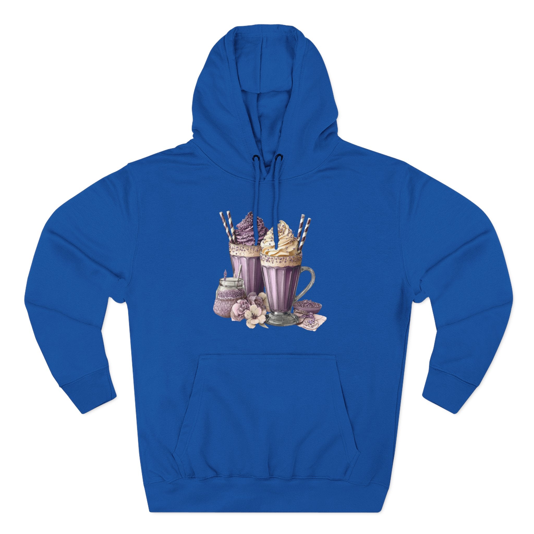Hot Cocoa & Marshmallow Hoodie — Cozy Dessert Drink Graphic Hoodie