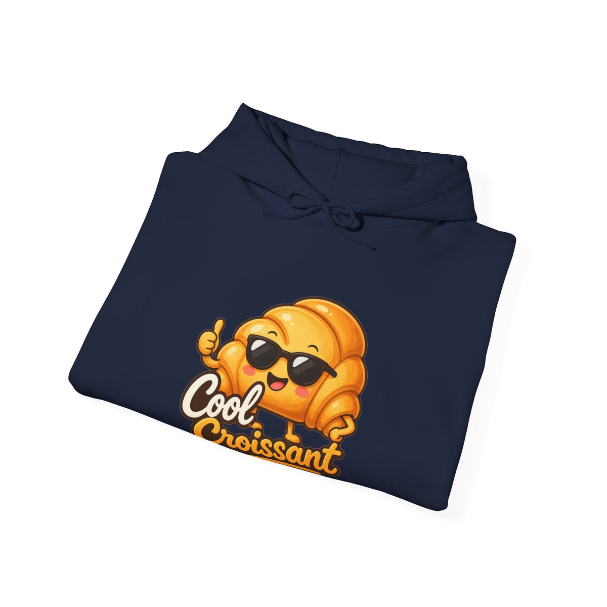 Cool Croissant Graphic Pullover Hoodie – Unisex