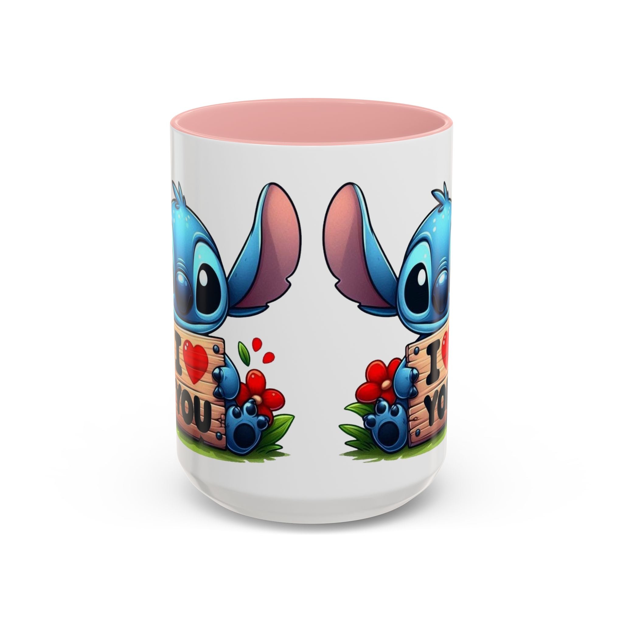 Stitch 'I  You' Accent Coffee Mug — Cute Valentine Gift (11/15oz)