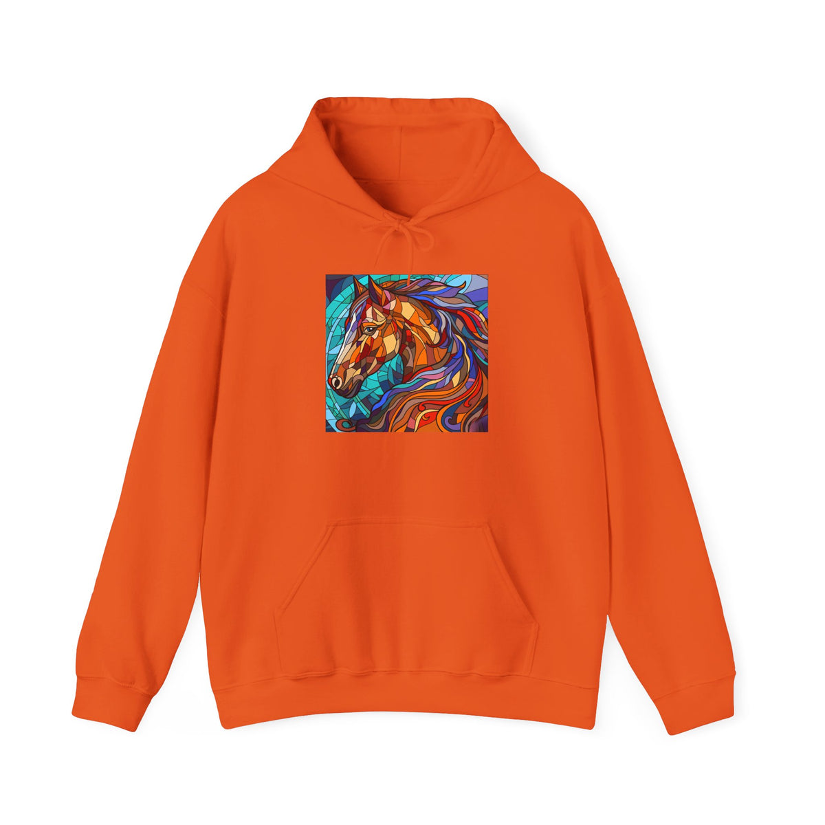Stained Glass Horse Graphic Hoodie