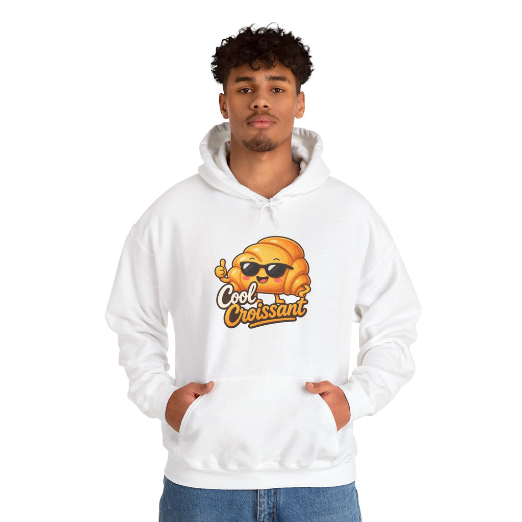 Cool Croissant Graphic Pullover Hoodie – Unisex
