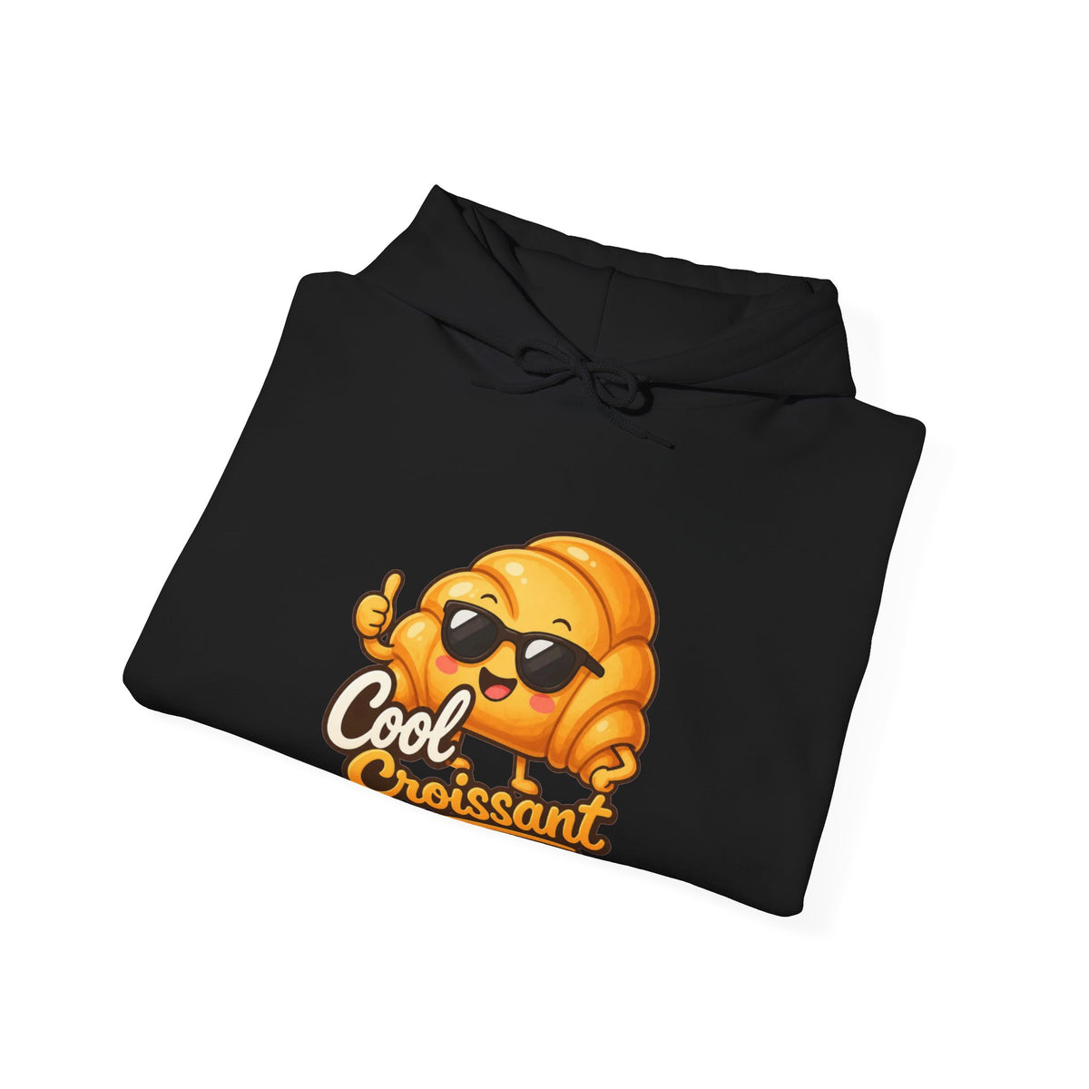 Cool Croissant Graphic Pullover Hoodie – Unisex