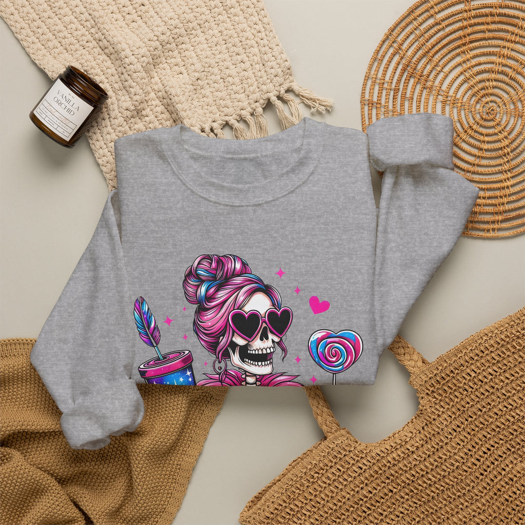 Broke and Bougie Skeleton Crewneck Sweatshirt