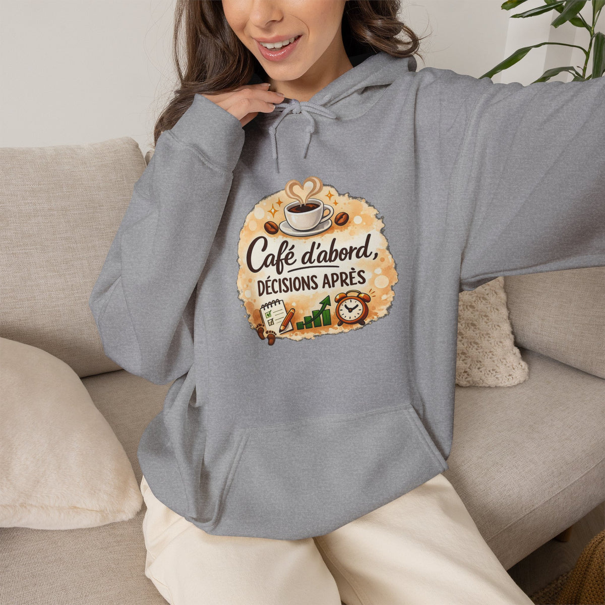 Café d’abord, décisions après – Coffee Lover Hoodie
