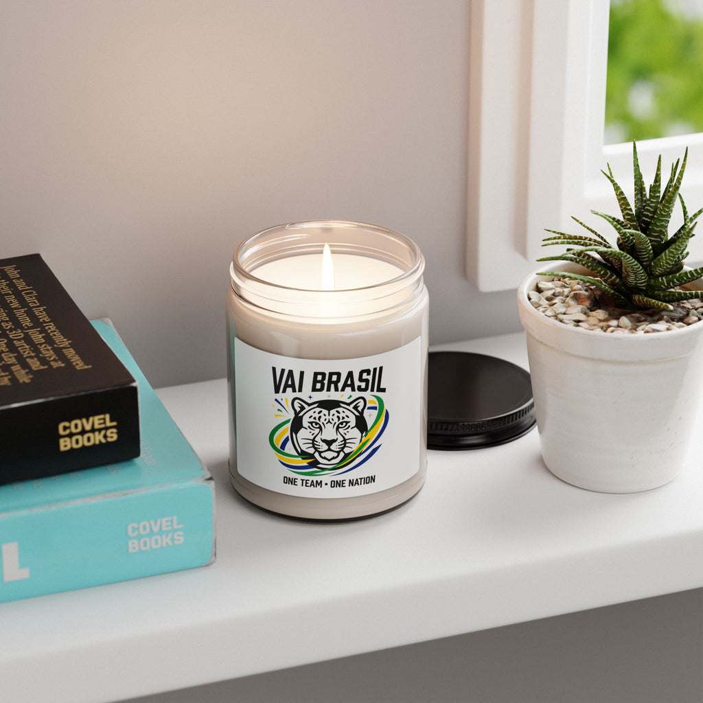 Vai Brasil Jaguar Candle, 9oz | Country Pride, Retro Soccer