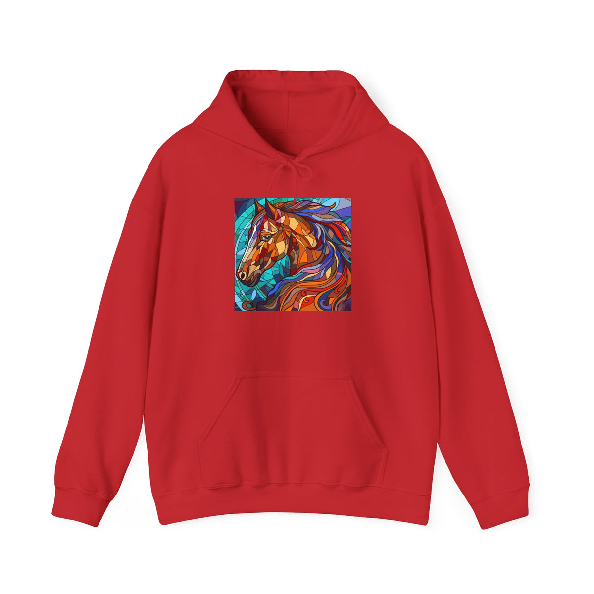 Stained Glass Horse Graphic Hoodie