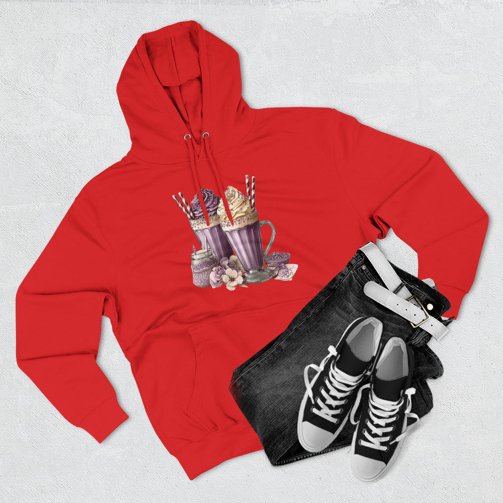 Hot Cocoa & Marshmallow Hoodie — Cozy Dessert Drink Graphic Hoodie