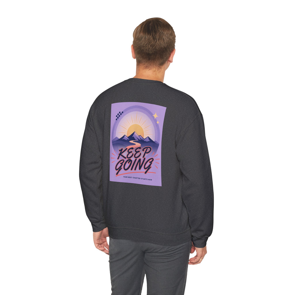 Keep Going Mountain Graphic Crewneck Sweatshirt